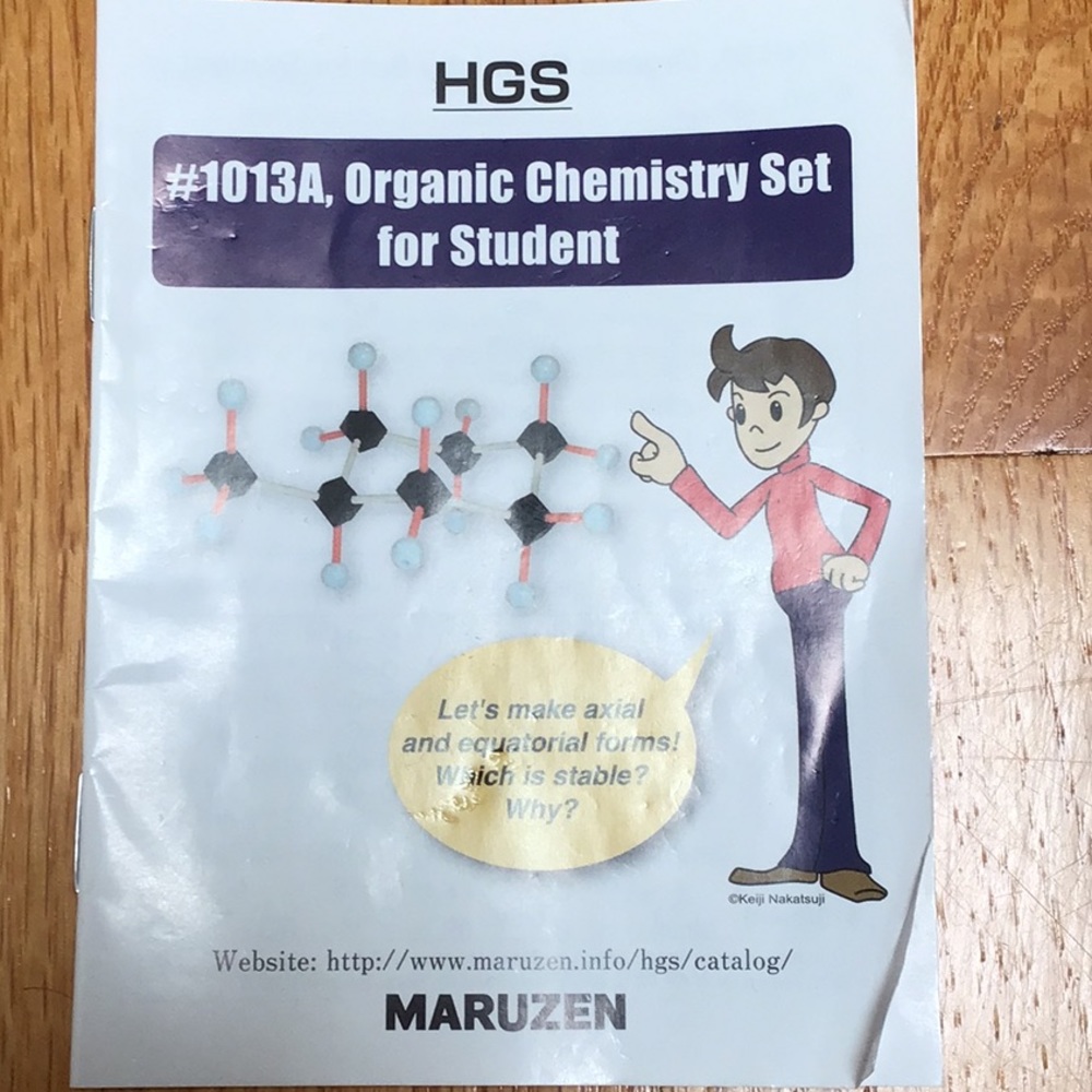 Organic chemistry model set by Maruzen